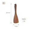 Madeira de Asa de Frango Madeira Maciça de Segunda Linha Cabo Longo Frigideira Antiaderente Espátula de Madeira Espátula de Cozinha Estilo Pendurar Utensílio de Cozinha de Madeira para Cozinhar
