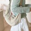 Estilo Coreano Casual Fresco Estilo Perezoso Bolso de Lona para Mujer Gran Capacidad Bolso Dumpling de Hombro Bolso Cruzado Casual para Mujer Venta al por Mayor
