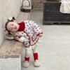 Weimu Roupa Infantil Leggings de Veludo para Meninas Outono e Inverno 2024 Novo Estilo Coreano Infantil Peça Única Calça Longa de Veludo Calças de Bebê