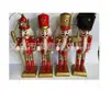 En Stock Madera 13cm Cascanueces Adorno Regalo de Navidad, Marioneta Soldado Cascanueces Pintado, Venta Caliente Transfronteriza