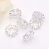 Anel Borda com Zircônia Diamantada Micro-Incustada Banhado a Ouro 18K Espaçador Grande Buraco Contas para Pulseira DIY Material de Miçangas Acessórios