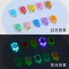 Decorações de Desenho Animado para Nail Art Tartaruga Colorida Luminosa Fofa Item Quente de Celebridade da Internet Pedras Strass para Unhas de Resina Macaron Gelatina 3D