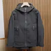 Chaqueta abrigo casual con capucha holgada para hombre, a prueba de viento, repelente al agua, cálida, forrada de polar, suave, con proceso de costuras selladas, económica