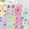 8 Piezas/Set de Pegatinas Creativas con Temática de Mascotas para Fundas de Teléfono DIY, Botellas de Agua, Equipaje, Materiales de Journaling y Decoración de Cuadernos