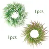 Decoración Moderna de Fiesta Navideña de Material Plástico Transfronterizo - Uso en Interiores/Exteriores Guirnalda para Puerta Principal Guirnalda de Agujas de Pino