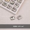 Joyería para uñas taladro transparente de fondo puntiagudo Super Flash corazón torcido taladro de hacha gotas de agua cuadrado gordo mariposa accesorios para uñas de diamante blanco al por mayor