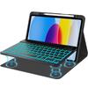 Adecuado para Funda Protectora iPad Air 13 pulgadas 2024 Pro110.9 Teclado Bluetooth Retroiluminado Colorido Ranura para Lápiz Funda de Cuero