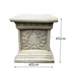 Vaso de Flores Grande Estilo Europeu Romano Coluna Jardim Adereços Vintage Pátio Jardim Villa Entrada Piso Suporte Vaso de Flores Grande