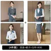 Conjunto de traje gris de otoño e invierno, atuendo profesional, ropa formal para hombres y mujeres, moda de alta gama, uniforme de trabajo para recepcionista de hotel