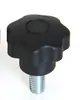 Plástico ABS Mango de Siete Estrellas Nylon Agujero Pasante Mango de Estrella Tornillo de Fijación de Plástico Apretado a Mano Agujero Liso Tuerca Torx