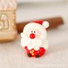Muñeco de Papá Noel Alce Muñeco de Nieve Resina Adornos Pequeños Decoraciones Navideñas Mesa de Arena Micropaisaje Mini Adornos
