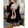 Cintura de Puro Desejo Outono Emagrecimento Valorizador Estilo Puro Desejo Doce Picante Gola Halter Regata Cardigã Top + Conjunto de Saia Feminino