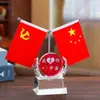 Decoración de escritorio de oficina Bandera Nacional Bandera de fiesta Decoración portaplumas Bandera roja pequeña de cinco estrellas Bandera de mesa Enviar a estudiantes a la escuela Inspirador