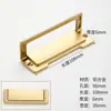 Nova Puxador Oculto para Gaveta Montado na Superfície Preto Puxador de Porta de Guarda-Roupa Dourado Tatami Puxador Plano Invisível