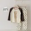 Colección Otoño 2026 Pijamas Infantiles Algodón Puro Clase A Conjunto de Ropa Interior para Bebé Ropa de Casa para Niñas Ropa y Pantalones de Otoño para Niños