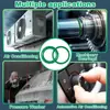 Kit de Anillos de Sellado Impermeables para Reparación de Aire Acondicionado de Coche de 270 Piezas Juego de Juntas Tóricas de Caucho de Nitrilo Verde