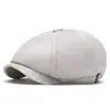Sombrero de Fiesta Navaja Baño de Sangre Boina Gangster Sombrero Octagonal con Visera para el Sol de Primavera y Verano para Hombres Sombrero de Pintor Boina de Periodista Británica para Mujer