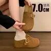 Zapatos individuales, punta cerrada, medias pantuflas, para uso en exteriores, sandalias Birkenstock, para mujer, nuevos lanzamientos 2026, primavera y otoño, suela gruesa, aumento de altura oculto, zapatos Birkenstock