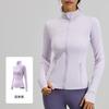 Tops de Fitness Juyitang con Empalme, Bolsillos Elásticos Transpirables, Ropa Deportiva para Correr Yoga, Mangas Largas para Mujer