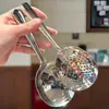 Colheres de Servir de Aço Inoxidável 304 Dourado Grande Doméstico Colher Grande de Arroz Colher de Sopa Colher Perfurada Especial para Hotel Colher Pública