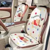 El cojín de asiento de coche de verano Blue Rain, con un lindo diseño de oso, es una funda de asiento de coche de una sola pieza, semicerrada, de seda helada y cómoda.