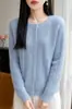 Cardigan de Tricô com Gola Redonda, Manga Longa, Feminino, Laço, Vazado, Solto, Versátil, Top Suéter - Outono/Inverno 2026