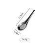 Cuchara de Acero Inoxidable 304 para Uso Doméstico, Cuchara para Sopa de Alta Calidad, Cuchara Grande de Fondo Plano para Hotel, Cuchara para Postre, Vajilla Estilo Chino
