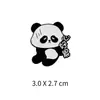 Insignia de Panda Lindo Expresión de Ánimo Broche Metálico de Panda Accesorio Lindo Cultural y Creativo Decoración para Mochila Sombrero