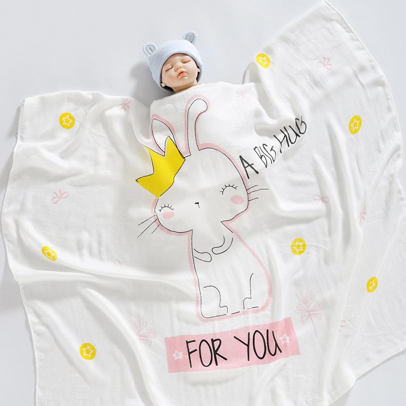 竹纤维盖毯 -皇冠兔小妹-cib