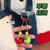 Nuevo Colgante Creativo Lindo de Manzana 3D para Niñas, Cadena para Funda de Teléfono, Llavero, Decoración de Mochila, Accesorio