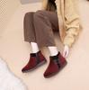 2023 Novos sapatos de pano de Pequim antigos sapatos de algodão femininos inverno lã pura mais veludo algodão antiderrapante sola de borracha térmica estilo étnico