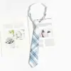 Accesorios para Camisa de Golpe Libre de Personas Estilo Japonés Corbata Azul Estilo Académico jk Patrón Perezoso Vestido Académico Lazo de Corbata Mano de Mujer dk