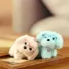 Nuevo Perrito de Peluche Famoso en Internet con Gafas Colgante Animal de Dibujos Animados Llavero de Bolsa Muñeco Suministro al por Mayor
