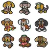 Parches de bordado de cachorro de dibujos animados lindos para planchar en ropa, bolsos, sombreros DIY, apliques decorativos y accesorios para reparar agujeros