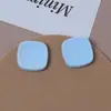 Estilo de Fragancia Pequeña Versátil Simple Color Sólido Felpa Flocado Estampado Cuadrado Parche Accesorios para Joyería Hecha a Mano DIY Venta al por Mayor