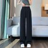 Calça Reta de Cintura Alta Feminina para o Verão, Nova Calça Casual Fina de Corte Reto com Toque Relaxado, Versátil para o Dia a Dia