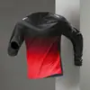 Camiseta Esportiva Masculina de Manga Longa Transfronteiriça Tops Esportivos Verão Novo Corrida Fitness Treinamento Vestuário para Montanhismo ao Ar Livre