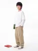 Ropa Infantil DK 26 Otoño Estilo Japonés Niñas y Niños 210G Algodón Puro Pantalones de Guadaña Infantiles y Juveniles Ropa de Trabajo Casual Pantalones Largos