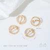 Anillo de Cuentas de Montaje Semiesférico de Planeta con Conservación de Color Oro de 14K Material de Accesorios de Joyería DIY