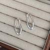 Pendientes de Botón Irregulares Ovalados Minimalistas Retro para Mujer, Simples, Compactos, Versátiles, Pendientes de Alta Gama, Nuevos Accesorios para Orejas de Moda