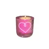 Velas Aromáticas Sensíveis à Luz Transfronteiriças, Presentes de Aniversário e Dia dos Namorados, Decoração de Atmosfera Romântica, Enfeites de Velas com Aroma de Amor