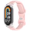 Adequado para Xiaomi Mi Band 10 Pulseira de Relógio Xiaomi Mi Band 34567 Padrão de Couro Pulseira de Relógio de Silicone Xiaomi Mi Band 8/9 Pulseira de Relógio