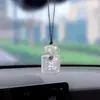 Frasco de perfume de argila com diamantes completos transfronteiriço DIY urso enfeite para pendurar no carro pingente decorativo criativo com incrustação de diamantes para espelho retrovisor do carro