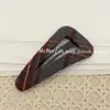 Grampo de Cabelo Triangular de Tecido Vermelho Escuro, Presilha Retangular Versátil Retro, Grampo Elegante para Franja, Grampo para a Parte de Trás da Cabeça
