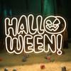 Luces de neón de Halloween con diseño de calavera, calabaza y murciélago LED personalizadas de comercio exterior para decoración de fiestas navideñas