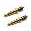 Conector de audio y video de 3,5 mm de cuatro etapas, placa 6.0, conector de auricular de vinilo chapado en oro de 24,5 L, conector de 3,5 mm