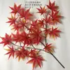 Hojas de Arce Rojas, Hojas de Sicómoro, Hojas Falsas de Baniano, Ramas Decorativas de Otoño, Hojas de Árbol, Paisajismo Verde, Arte Floral