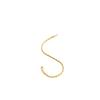 Pulsera popular de cadena simple retorcida de Amazon para mujer, chapada en cobre con oro de 14 quilates, diseño de nicho hip hop, venta al por mayor transfronteriza