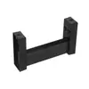 Suministro directo de fábrica Accesorios Base para Tubo de Ropa de Armario de Aleación de Aluminio Soporte Fijo para Ropa Colgante Ferretería para Muebles