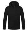 Sudadera con capucha personalizada, engrosada para otoño e invierno, uniforme de grupo, ropa de trabajo con forro polar, logotipo bordado y estampado, cárdigan de hombros caídos
